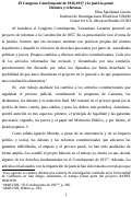 Cover page of El Congreso Constituyente de 1916-1917 y la justicia penal.