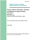 Cover page: Furnace Blower Electricity: National and Regional Savings Potential