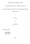 Cover page: Neuropeptide Modulators of the C. elegans locomotor circuit