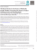 Cover page: Thirdhand Smoke in the Homes of Medically Fragile Children: Assessing the Impact of Indoor Smoking Levels and Smoking Bans.