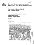 Cover page: Approximate projection methods: Part I. Inviscid analysis