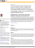 Cover page: The Sex and Race Specific Relationship between Anthropometry and Body Fat Composition Determined from Computed Tomography: Evidence from the Multi-Ethnic Study of Atherosclerosis