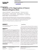 Cover page: Analysis of Co-Aggregation of Cancer Based on Registry Data