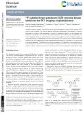 Cover page: 18 F-Labeled brain-penetrant EGFR tyrosine kinase inhibitors for PET imaging of glioblastoma
