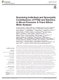 Cover page: Examining Individual and Synergistic Contributions of PTSD and Genetics to Blood Pressure: A Trans-Ethnic Meta-Analysis