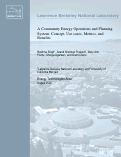 Cover page: A Community Energy Operations and Planning System: Concept, Use cases, Metrics, and Benefits