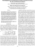 Cover page: Disentangling factors in the placement of manner adverbials in German: the effect of distributional similarity