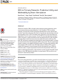 Cover page: EEG to Primary Rewards: Predictive Utility and Malleability by Brain Stimulation