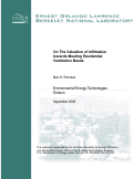 Cover page: On The Valuation of Infiltration towards Meeting Residential Ventilation Needs