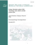 Cover page: Energy information systems (EIS): Technology costs, benefit, and best practice uses
