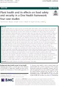 Cover page: Plant health and its effects on food safety and security in a One Health framework: four case studies