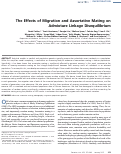 Cover page: The Effects of Migration and Assortative Mating on Admixture Linkage Disequilibrium