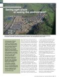 Cover page: Agricultural easement programs . . . Saving agriculture or saving the environment?