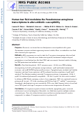 Cover page: Human tear fluid modulates the Pseudomonas aeruginosa transcriptome to alter antibiotic susceptibility