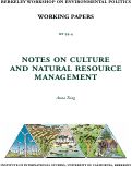 Cover page: Notes on Culture and Natural Resource Management