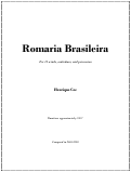 Cover page: Romaria Brasileira