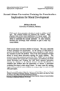 Cover page: Sexual abuse prevention training for preschoolers: Implications for moral development