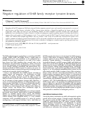 Cover page: Negative regulation of ErbB family receptor tyrosine kinases
