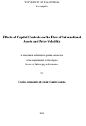 Cover page: Effects of Capital Controls on the Flow of International Assets and Price Volatility