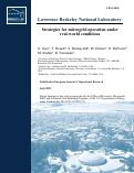 Cover page: Strategies for microgrid operation under real-world conditions