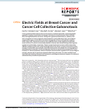 Cover page: Electric Fields at Breast Cancer and Cancer Cell Collective Galvanotaxis