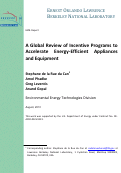 Cover page: A Global Review of Incentive Programs to Accelerate Energy-Efficient Appliances and Equipment
