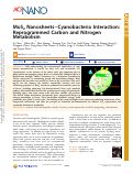 Cover page: MoS2 Nanosheets–Cyanobacteria Interaction: Reprogrammed Carbon and Nitrogen Metabolism