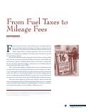 Cover page: From Fuel Taxes to Mileage Fees