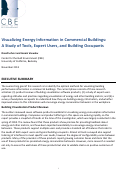 Cover page: Visualizing Energy Information in Commercial Buildings: A Study of Tools, Expert Users, and Building Occupants