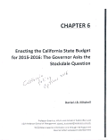 Cover page: Enacting the California State Budget for 2015-2016: The Governor Asks the Stockdale Question