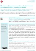 Cover page: Effectiveness of long-term noninvasive ventilation measured by remote monitoring in neuromuscular disease.