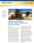 Cover page: Reducing the Vulnerability of Buildings to Wildfire: Vegetation and Landscaping Guidance