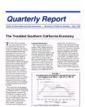 Cover page: The Troubled Southern California Economy