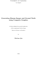 Cover page: Generating Human Images and Ground Truth using Computer Graphics