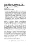 Cover page: From Refugees to Immigrants: The Legalization Strategies of Salvadoran Immigrants and Activists