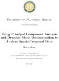 Cover page: Using principal component analysis and dynamic mode decomposition to analyze spatio-temporal data