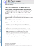 Cover page: A Phase I Study of FOLFIRINOX Plus IPI-926, a Hedgehog Pathway Inhibitor, for Advanced Pancreatic Adenocarcinoma