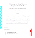 Cover page: COHOMOLOGY AND HODGE THEORY ON SYMPLECTIC MANIFOLDS: III