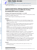 Cover page: Commune Health Workers' Methadone Maintenance Treatment (MMT) Knowledge and Perceived Difficulties Providing Decentralized MMT Services in Vietnam