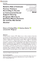 Cover page: Relative Risk of Intimate Partner Violence According to Access to Instrumental Social Support Among Pregnant Women in Eswatini Whose Partners Do and Do Not Drink Alcohol