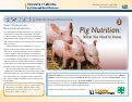 Cover page: Swine - From the Animal's Point of View, 3: Pig Nutrition