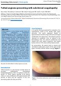 Cover page: Tufted angioma presenting with subclinical coagulopathy