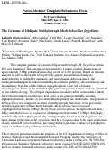 Cover page: The genome of obligate methylotroph Methylobacillus flagellatus