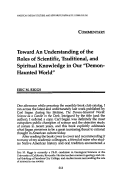 Cover page: Toward An Understanding of the Roles of Scientific, Traditional, and Spiritual Knowledge in Our “Demon-Haunted World”