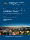 Cover page: Evaluating energy retrofits of historic buildings in a university campus using an urban building energy model that considers uncertainties