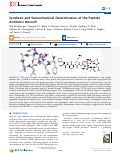 Cover page: Synthesis and Stereochemical Determination of the Peptide Antibiotic Novo29.