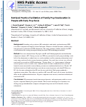 Cover page: Retrieval practice facilitation of family psychoeducation in people with early psychosis