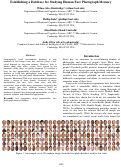 Cover page: Establishing a Database for Studying Human Face Photograph Memory