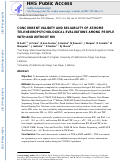Cover page: Concurrent validity and reliability of at-home teleneuropsychological evaluations among people with and without HIV