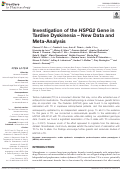 Cover page: Investigation of the HSPG2 Gene in Tardive Dyskinesia - New Data and Meta-Analysis.
